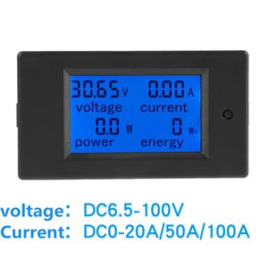 DC6.5-100V 20A 4-in-1 digitale display LCD-schermspanning stroomstroom Energymeter Tester Monitor