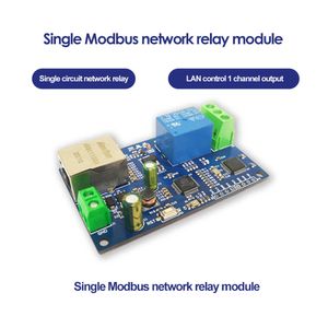 Commutateur réseau relais Ethernet DC7-28V Modbus RTU, Module monocanal, contrôle LAN, 1 sortie