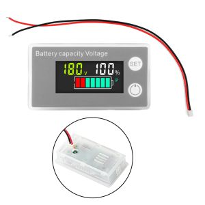 Indicateur de capacité de batterie DC8-100V, compteur d'électricité numérique LCD, testeur de tension PO4, pour voiture et moto, plomb-acide, Lithium, vie