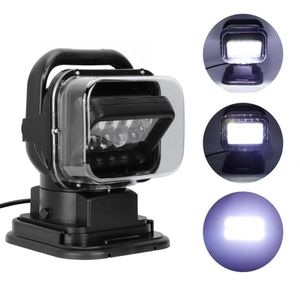 DC9V-24V 50W LED Outdoors zoeklicht Spotlight Werk licht noodlichten met afstandsbediening voor autolruck SUV Boat Waterdicht