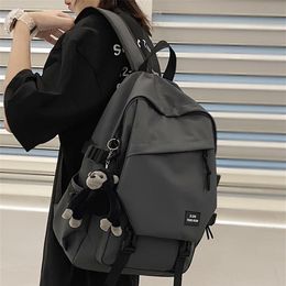 DCIMOR Damen-Rucksack aus wasserdichtem Oxford-Stoff mit großem Fassungsvermögen, mehrere Taschen, Unisex-Reisetasche, Schultasche für ältere Schüler 2103322C