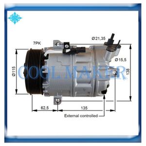 DCS17ECR compressor voor RENAULT LAGUNA II 2 0 7711368407 8200577732 8200705022 926001DA0A 8FK351110451 813125240G