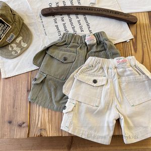 DD Style Boys Lettre de cargaison imprimée Shorts mode enfants Elastic Raise Half Pants Designer Children Loose Shorts décontractés Z7917