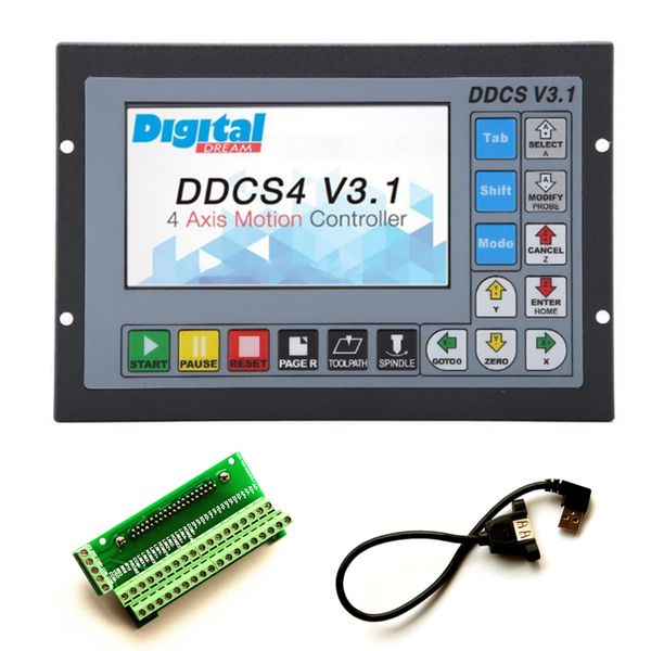DDCSV3.1 actualizado desde DDCSV2.1, piezas CNC Mach3, controlador de movimiento fuera de línea, máquina de grabado, controlador, máquina herramienta CNC