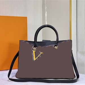 Ddesigner Luxury Bags Riverside N40052 Handtas Damier Taurillon Reduvan in Lie de Vin Leather Bruin Red Charm Tote