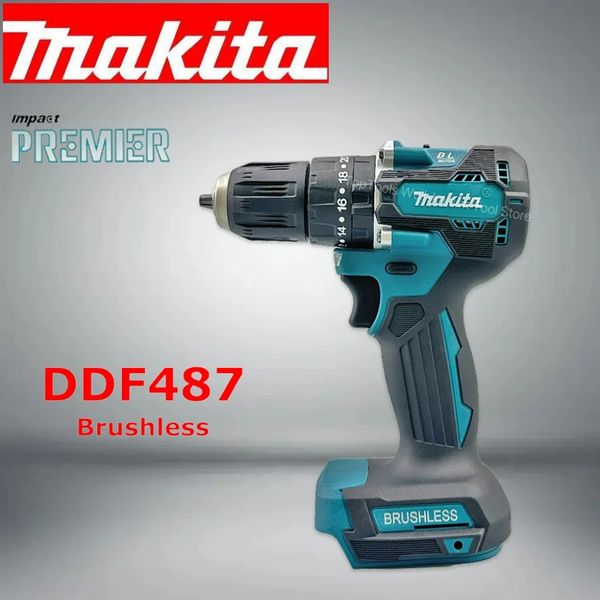 DDF487 Drift de conducteur sans fil 18V LXT MOTEUR sans balais compact Big Corque Lithium Batterie Electric Tournevis Power Tool 240402