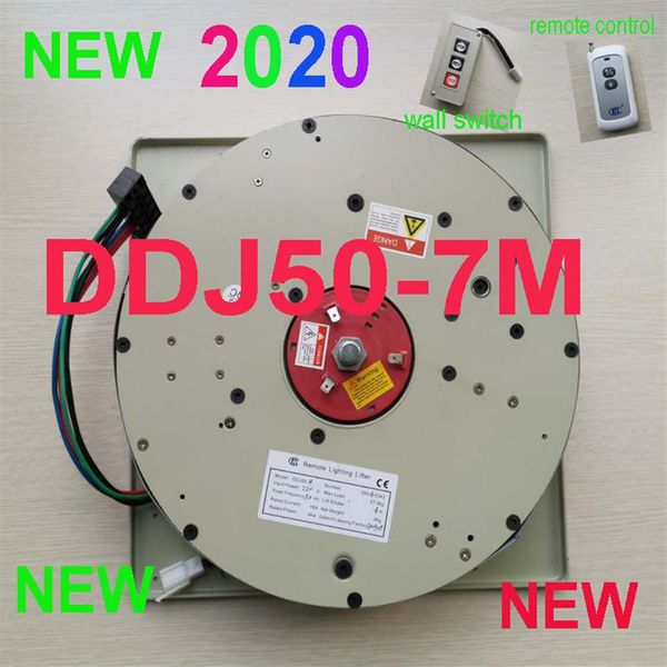 DDJ50-7M interrupteur mural télécommande éclairage Lifter lustre palan lampe treuil lumière levage 110 V-120 V 220 V-240v265S