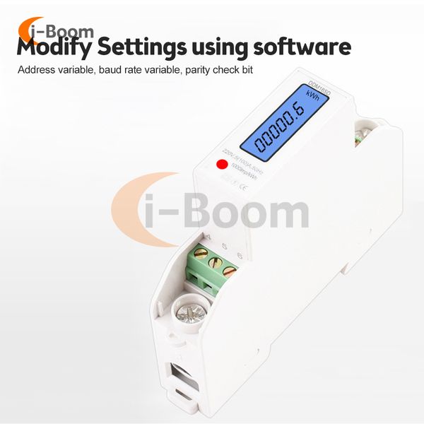 DDM18SD METOBILLE MODBUS-RTU Protocole Din Rail Din Rail Backlight KWh Current Tension Power Factor Metter