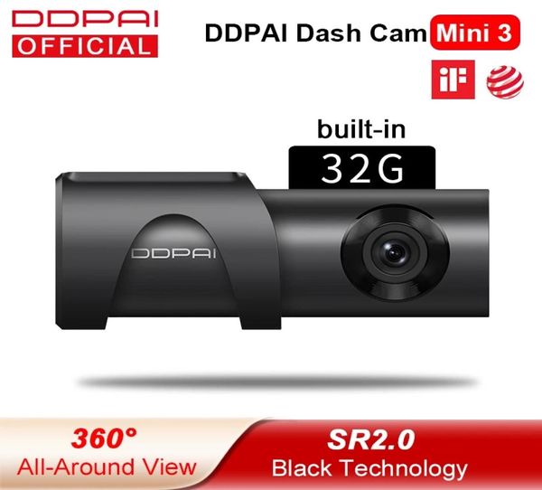 DDPAI Dash Cam Mini 3 voiture Dvr 1600P HD Dvr caméra de voiture Mini3 conduite automatique véhicule enregistreur vidéo 2K Android Wifi intelligent 24H Parking Ca5604576