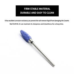 DDQ Nail Drill Bits Flame Cerramic Catters pour manucure Electric Pedicure Nail Bits Gel Files de dissolvant Polon