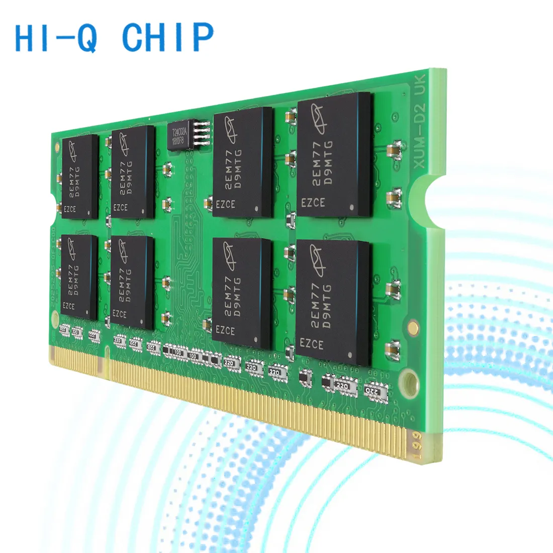 DDR2 2GB 800 MHz Laptop RAM PC2-6400S 1,8 V Speicher für Notebook Green
