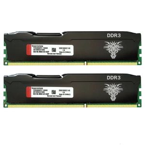 DDR3 DDR4 RAM 4GB 8GB 1333 1600 2133 2400 2666 3200 MHz ordinateur de bureau de mémoire NonECC non tamponné DIMM gilet de refroidissement noir 240314