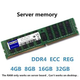 DDR4 Mémoire de serveur RAM 16 Go 8 Go 32 Go PC4 2400MHz 2133MHz 2666MHz 2133p 2400T 2666V REG ECC Prise en charge x99 Motorard 231221