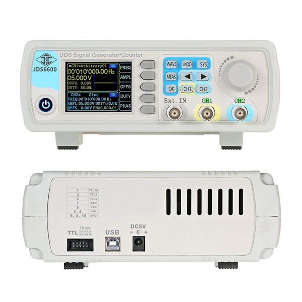 Señal de función DDS a canales digitales generador de señal de pulso arbitrario de alta precisión 1Hz-100MHz medidor de frecuencia 200MSa/s 1