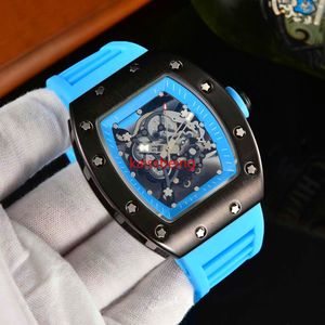 de's Top marque de luxe R-aiguille évidée perméable dessin couleur visage luxe étanche hommes montres à quartz automatiques