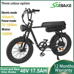 DE Stock 1000W 250W elektrische fiets hubmotor Off Road Ebike dikke band Super snelle elektrische fiets mountainbike dropship gratis schip