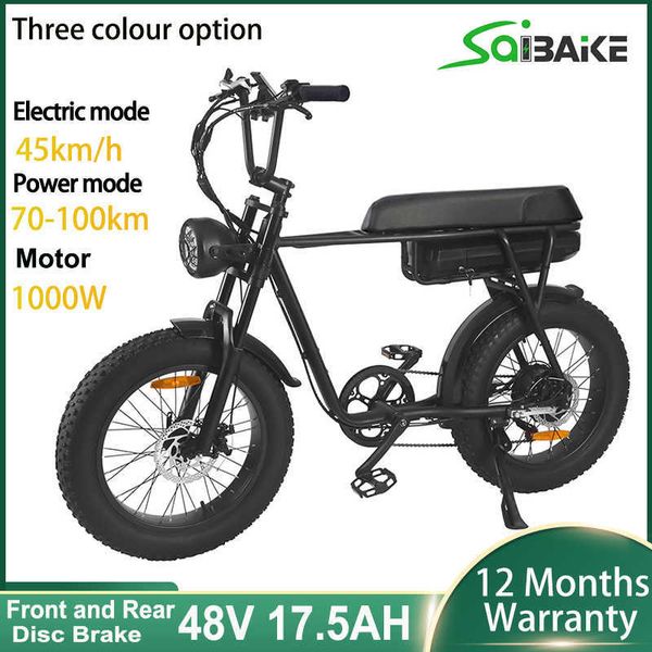 DE Stock 1000W 250W moteur de moyeu de vélo électrique hors route Ebike gros pneu Super rapide vélo électrique VTT livraison directe livraison gratuite