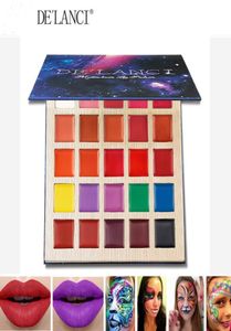 DE039LANCI Matte Lipstick Palette Multishade lippalet Schoonheidsmake-up 25 kleuren Professionele Lipgloss Halloween Gezichtsverf Oil1862687