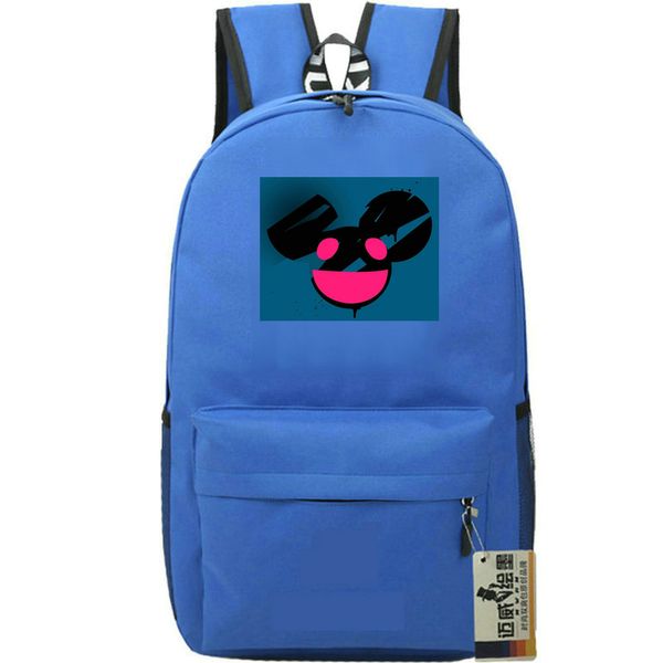 Sac à dos Deadmau5 Sac à dos Mau5 Sac d'école Strobe Faxing Berlin Sac à dos imprimé DJ Sac à dos de sport Sac à dos en plein air