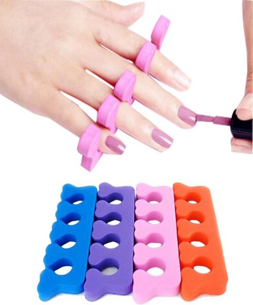 Oferta nueva buena calidad Pro 100 Uds separador de dedos del pie suave arte de uñas pedicura manicura herramientas de arte envío Whole3400644