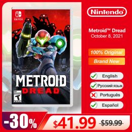 Deals Metroid Dread Nintendo Switch Game Deals 100% Genre d'aventure de carte de jeu physique 100% pour la console de jeu Nintendo Switch