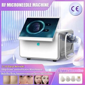 Aanbiedingen Draagbare multifunctionele schoonheidsapparatuur Heet verkoop Gouden systeem Veilig naaldsysteem Big Screen Fractional Rf Microneedle Machine