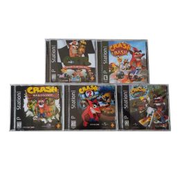 Offres PS1 copie disque de jeu Crash Bandicoot série déverrouiller Console Station 1 rétro pilote optique pièces de Machine de jeu vidéo