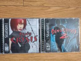 Offres PS1 Dino série crise avec copie manuelle disque de jeu déverrouiller Console Station1 rétro pilote optique pièces de jeu vidéo