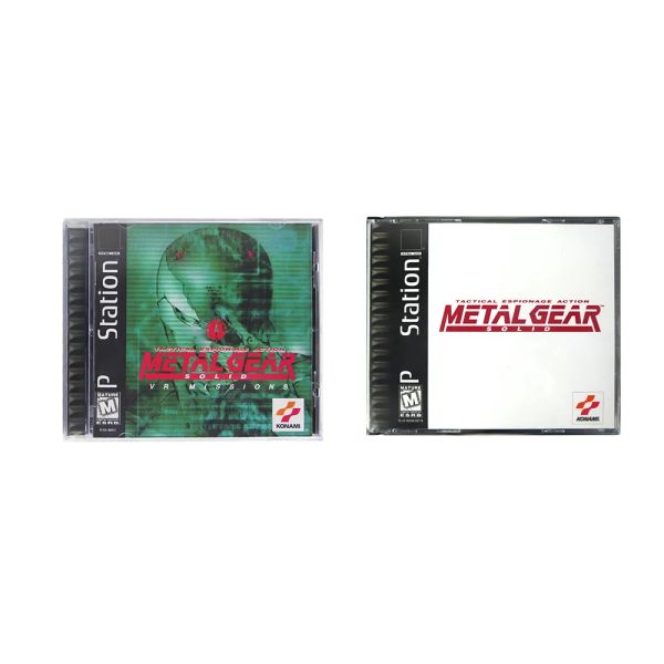 Ofertas PS1 Metal Gear copia sólida disco de juego desbloqueo consola estación 1 controlador óptico Retro piezas de videojuego