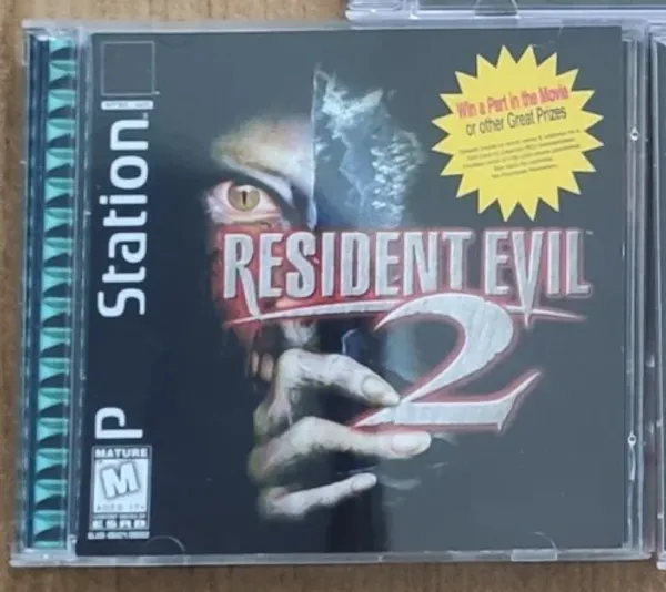 Offres PS1 Resident Evil 2 avec le jeu de disque de copie manuelle Station de console de déverrouillage 1 Retro Optical Driver Video Game Parts