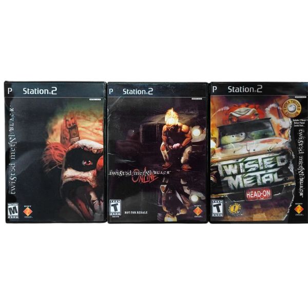 Offres PS2 Twisted Metal Series avec manuel Copy Disc Game Unlock Console Station 2 Retro Optical Optical Driver Retro Video Game Machine Pièces