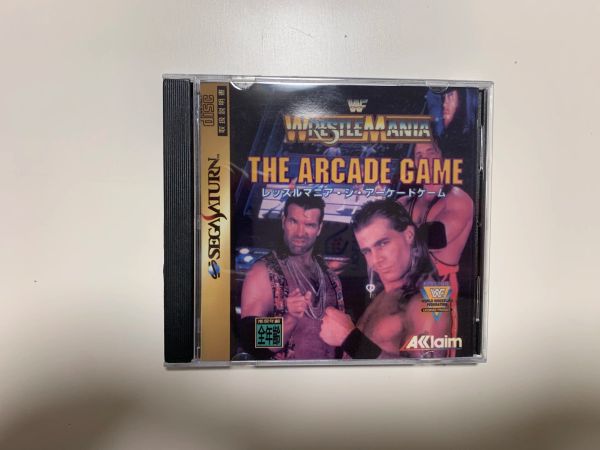 Offres Saturn Copy Disc Game WWF WrestleMania The Arcade Game WWF Déverrouiller le jeu de console SS Optical Drive Retro Video Reading Direct Reading Game