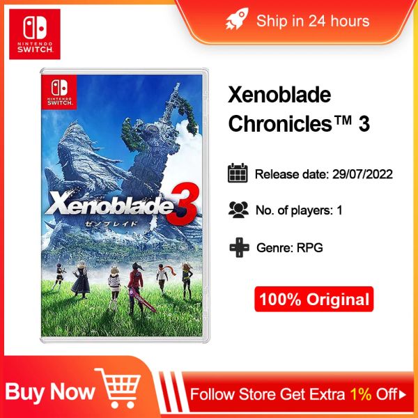 Offres Xenoblade Chronicles 3 Jeux de rôle Nintendo Switch Prise en charge d'un système unique Mode TV 1 joueur Mode table Mode portable