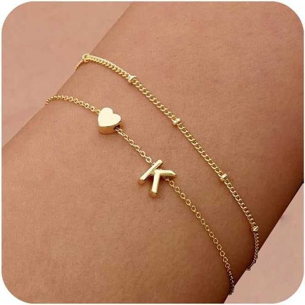 Dearmay Bracelet d'or coeur initial