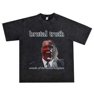 Death Crushing Heavy Metal Rock Brute waarheid Wrede waarheid Band gewassen T-shirts