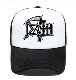 Dood Hoodies Rock Band Heavy Metal Baseball Cap Women Men Men Unisex 2020 Zomer Ouderchild Hoeden Mesh Visor Outdoor Sun Hatx1016484337777