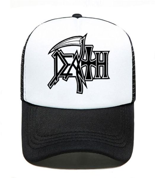 Sudaderas con capucha DEATH BAND de ROCK HEAVY METAL gorra de béisbol mujeres hombres Unisex 2020 verano sombreros para padres e hijos visera de malla sombrero para el sol al aire libreX10168573644