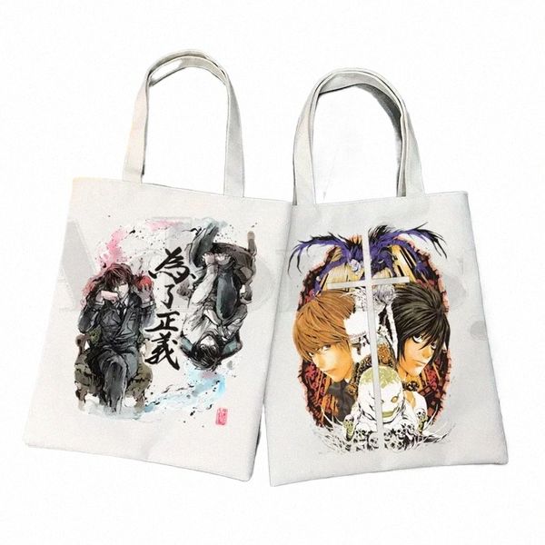 Note de mort Japan Anime Manga Shinigami Ryuk Sacs à main Sacs d'épalsine décontractés Boutique Felles Femmes Elegant Canvas Sac 74S6 #