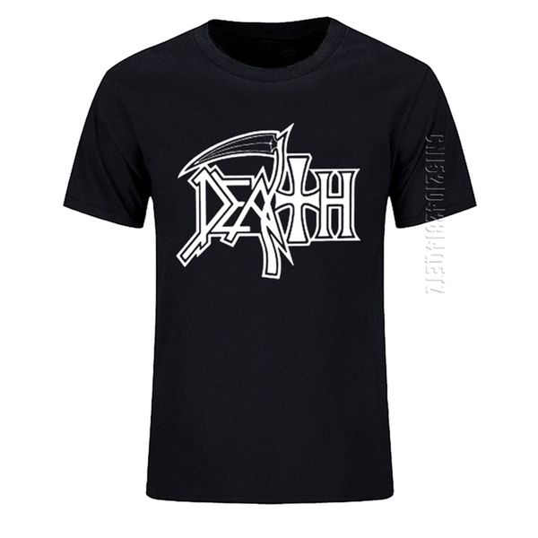 Death Rock Band Heavy Metal Hombres Camiseta Casual Cuello redondo Camiseta de algodón de gran tamaño Regalo de cumpleaños Camiseta 210714