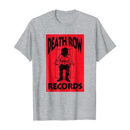 Camiseta com logotipo da Death Row Records caixa preta invertida230I