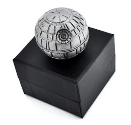 Death Star Grinder 3 couche 55 mm Herb Grinders Pollen Catcher Zinc Alloy Metal Pokeball Grinder avec boîte cadeau DHL4793188