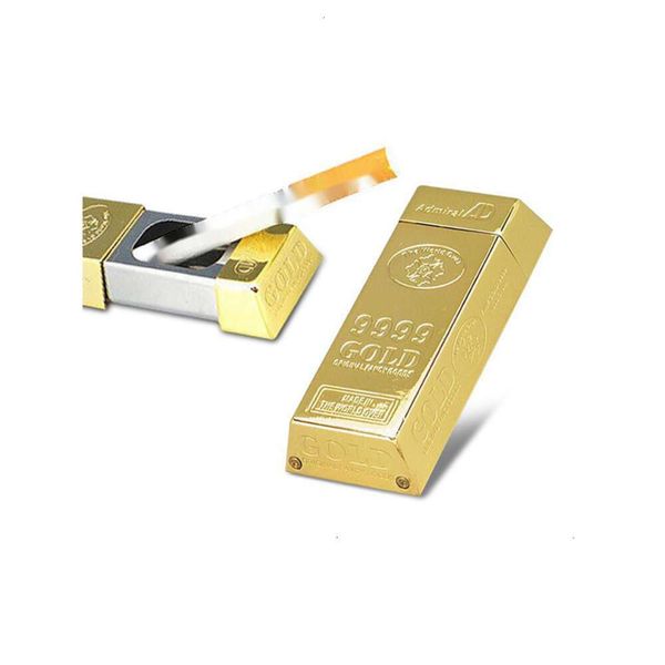 Debang Wholesales Barra de oro Forma de aleación de zinc de metal Mini cenicero para el tabaco para tabaco