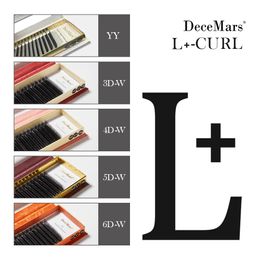 DeCemars L-curl Yy 3d 4d 5d 6d Extension de cils 12 rangées 240327