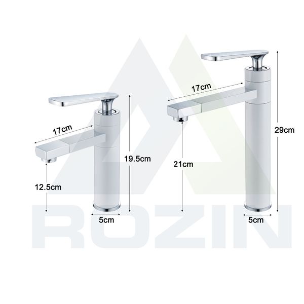 Eau montée sur pont blanc peinture de baignoire de salle de bain robinet mélangeur de salle de bain grue à robinet avec aérateur 360 eau chaude rotative