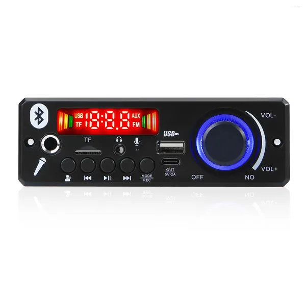 Carte décodeur 2 amplificateur de puissance Audio numérique 80W, Compatible Bluetooth, bricolage, enregistrement USB AUX, Radio FM, Module lecteur MP3 12V