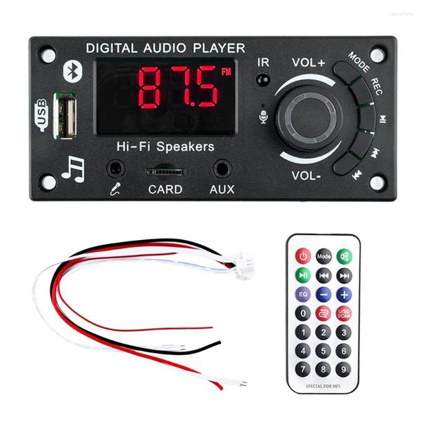 Tablero de decodificadores Audio placa base para automóvil Bluetooth con función de micrófono de función de radio