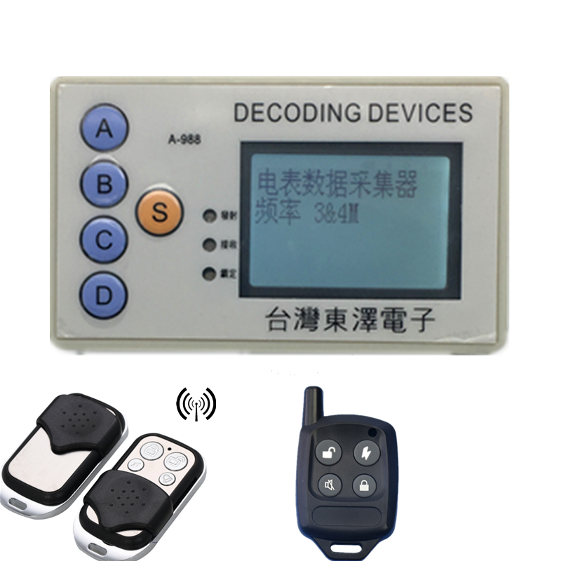 DISPOSITIVI DECOING RF Wireless Security Code Scanner Grabber 315 mhz 330 mhz 430 mhz 433 mhz Decodifica molti chipset Cattura codici di allarme intelligenti per la casa