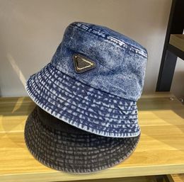 Femmes triangle été chapeaux et hommes casquettes Patchwork lavé cowboy seau chapeau Hip Hop solide large bord coton pêcheur plage casquette de pêche