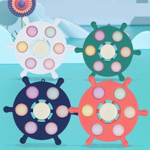 Jouet sensoriel à bulles de décompression Spinning Top 4 styles de jouets cadeaux lumineux pour soulager le stress des enfants ou des adultes