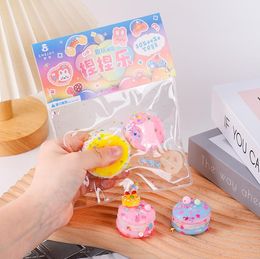 Jouet explosif de décompression, musique pincée pour fille, mignon vent, soulagement du stress, simulation de nourriture, jeu de gâteau, cadeau pour enfants